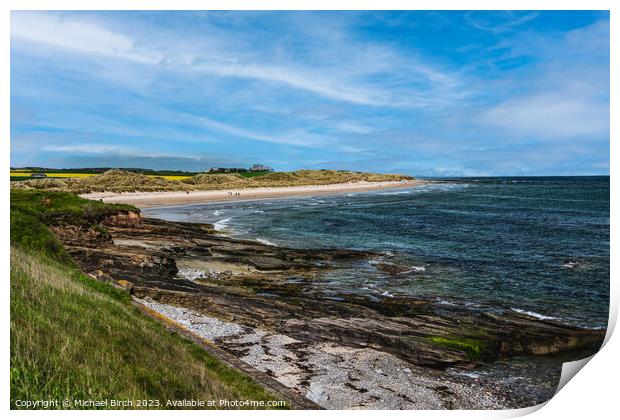 Seahouses Beach  Print by Michael Birch