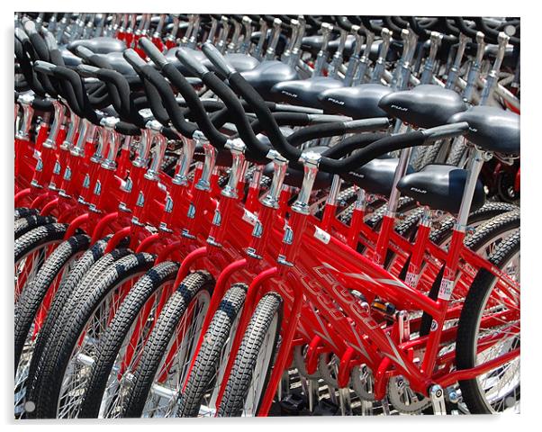 Hilton Head Bicycles Acrylic by Tom Spann