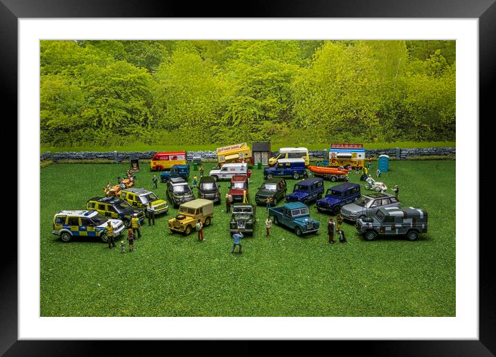The Land Rover Appreciation Society Framed Mounted Print by Steve Purnell
