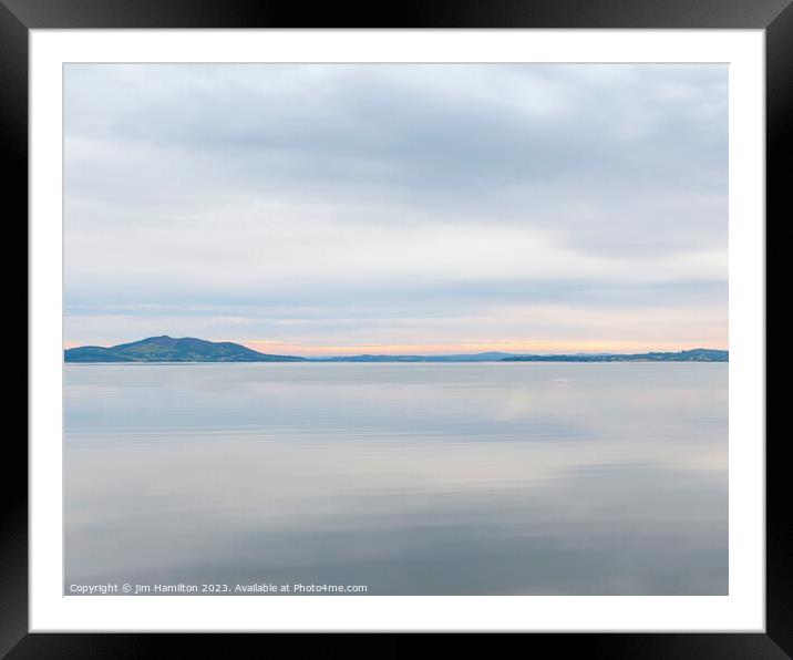 Serene Irish Fjord at Sunset Framed Mounted Print by jim Hamilton