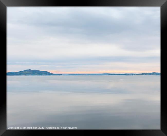Serene Irish Fjord at Sunset Framed Print by jim Hamilton
