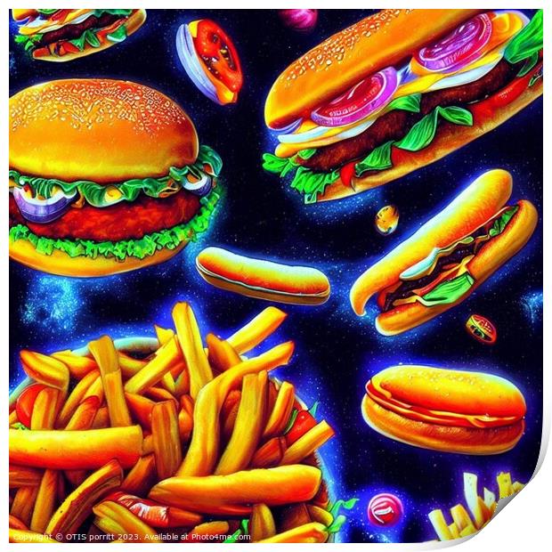 CHEESEBURGER 11 Print by OTIS PORRITT