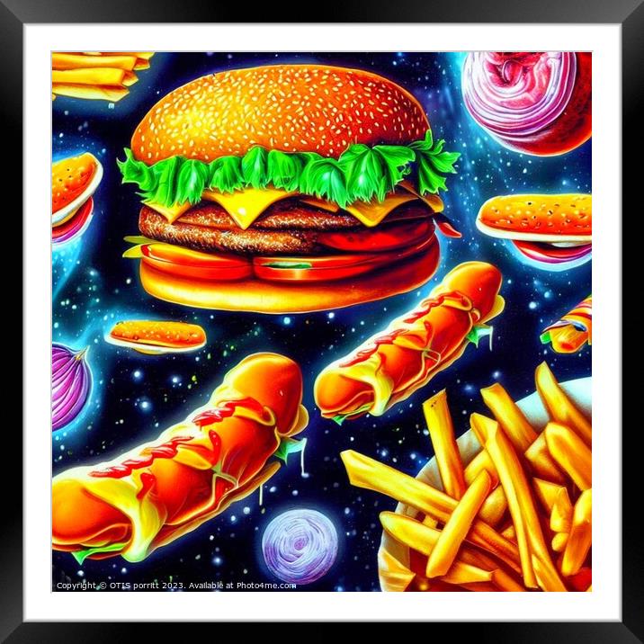 CHEESEBURGER 18 Framed Mounted Print by OTIS PORRITT