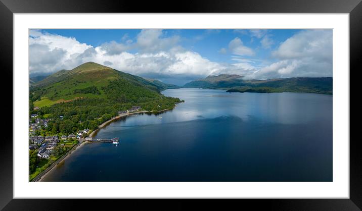 Loch Lomond Views Framed Mounted Print by Apollo Aerial Photography
