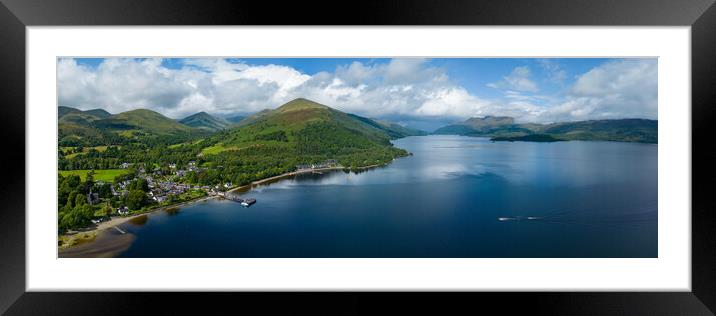 Luss on Loch Lomond Framed Mounted Print by Apollo Aerial Photography