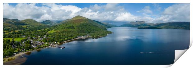 Luss on Loch Lomond Print by Apollo Aerial Photography