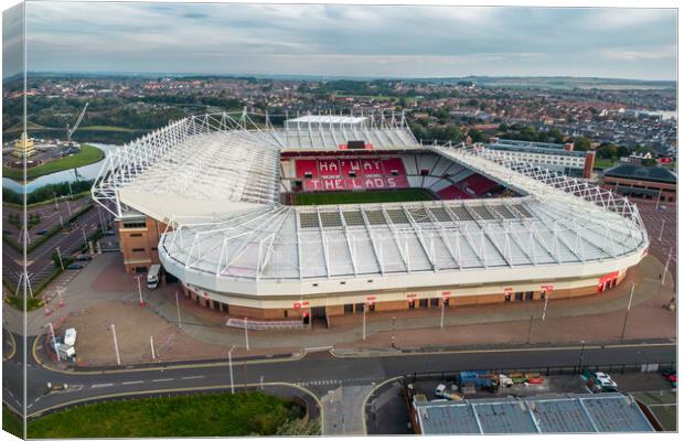 The Stadium of Light Canvas Print by Apollo Aerial Photography