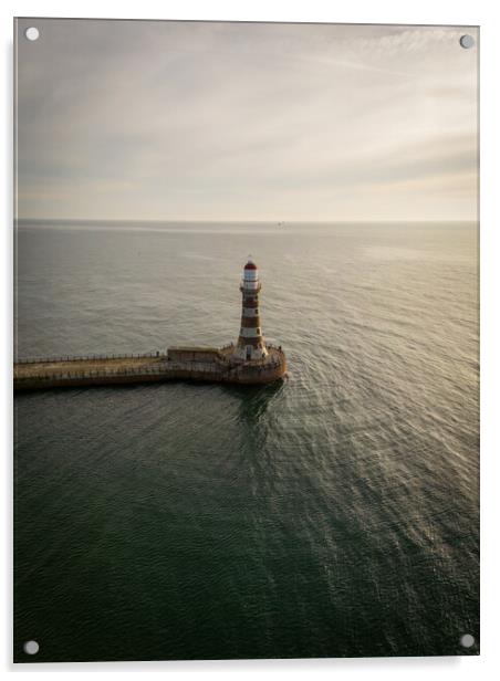 Roker Pier Lighthouse Acrylic by Apollo Aerial Photography