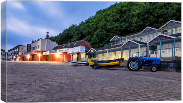 Filey Cobble Boat Ramp at Daybreak Canvas Print by Tim Hill
