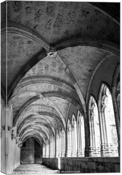 Cathedral Cloisters, Saint-Jean-de-Maurienne Canvas Print by Imladris 