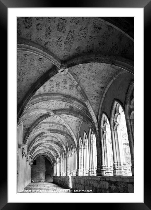 Cathedral Cloisters, Saint-Jean-de-Maurienne Framed Mounted Print by Imladris 