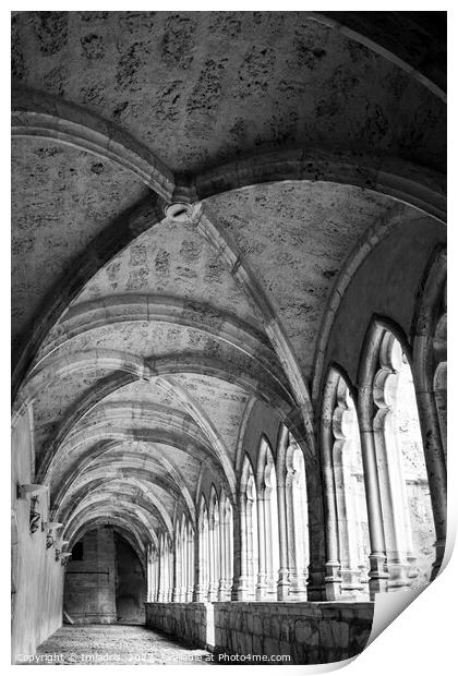 Cathedral Cloisters, Saint-Jean-de-Maurienne Print by Imladris 