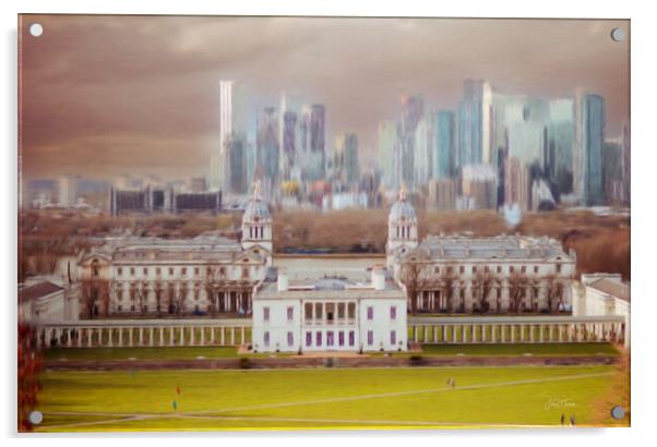 Queen's House, Greenwich, London  Acrylic by Jules D Truman