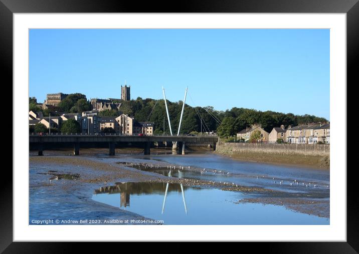 Lancaster's Historic Trio: Castle, Priory, River Framed Mounted Print by Andrew Bell