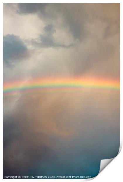 The Top Of The Rainbow Print by STEPHEN THOMAS