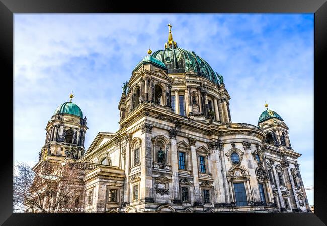 Cathedral Berliner Dom Berlin Germany Framed Print by William Perry