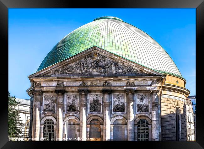 Saint Hewig's Catholic Cathedral Berlin Germany Framed Print by William Perry