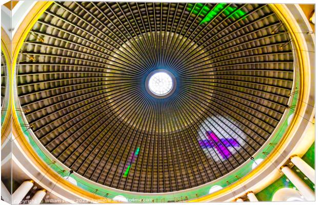 Basilica Dome Saint Hewig's Catholic Cathedral Berlin Germany Canvas Print by William Perry