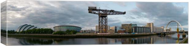 Glasgow Waterfront Panorama Canvas Print by Apollo Aerial Photography