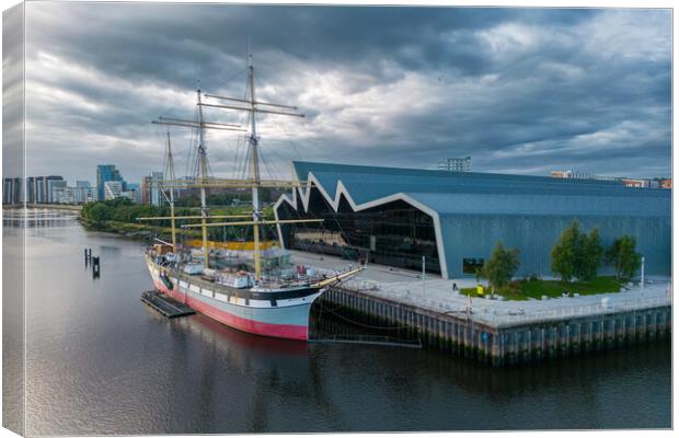 The Tall Ship Glenlee Canvas Print by Apollo Aerial Photography