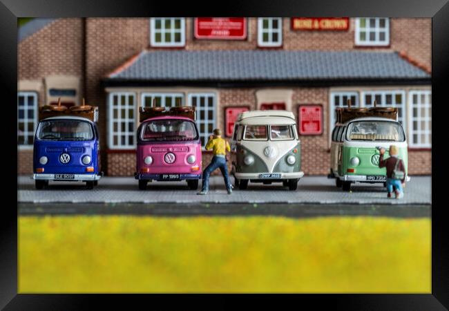 Four At The Rose And Crown Framed Print by Steve Purnell