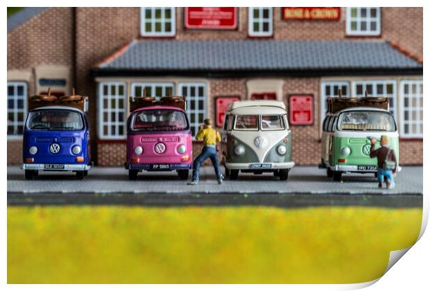 Four At The Rose And Crown Print by Steve Purnell