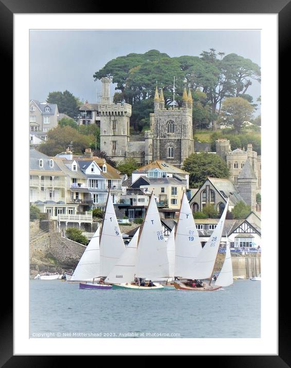 Racing On The Fowey River Framed Mounted Print by Neil Mottershead