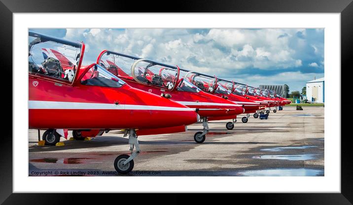 The Reds Nose Day  Framed Mounted Print by Rick Lindley