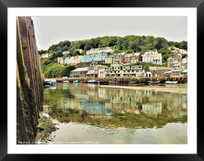West Looe Reflections. Framed Mounted Print by Neil Mottershead