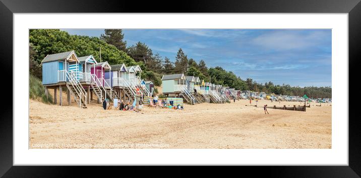 'Elevated Oasis Overlooking Norfolk Coast' Framed Mounted Print by Holly Burgess