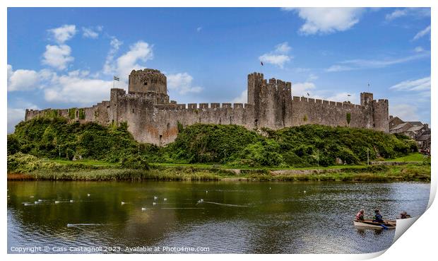 Pembroke Castle - Wales Print by Cass Castagnoli