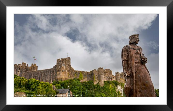 Pembroke Castle - Wales Framed Mounted Print by Cass Castagnoli