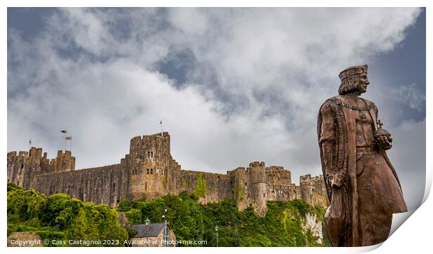 Pembroke Castle - Wales Print by Cass Castagnoli