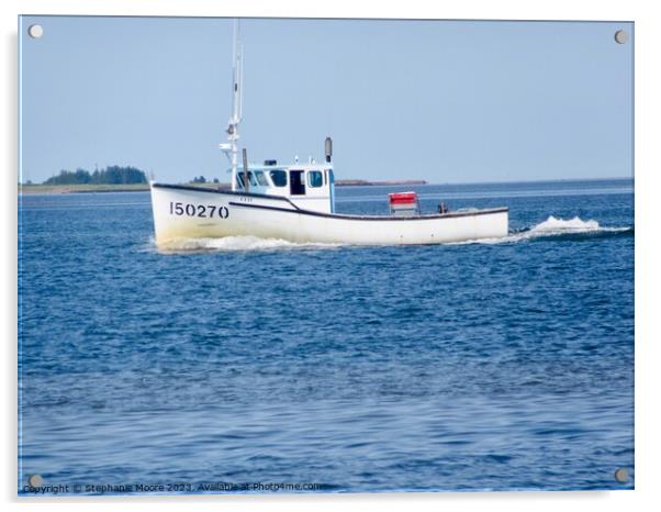 Another fishing boat Acrylic by Stephanie Moore