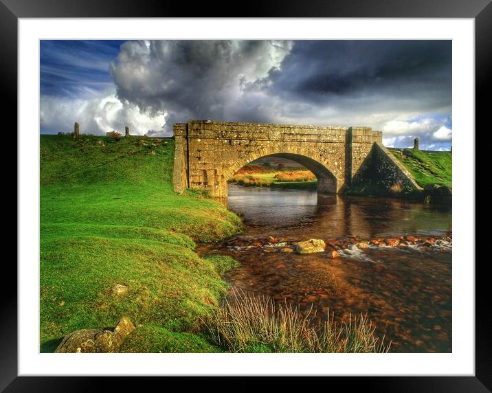 Dartmoor Cadover Bridge Framed Mounted Print by Darren Galpin