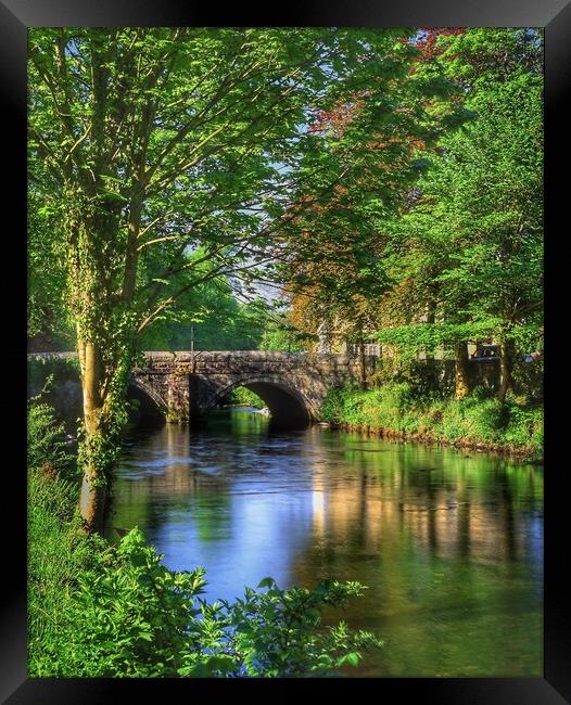 Abbey Bridge and River Tavy Framed Print by Darren Galpin