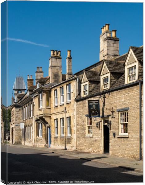 The Lord Burghley Pub, Broad Street, Stamford. Canvas Print by Photimageon UK