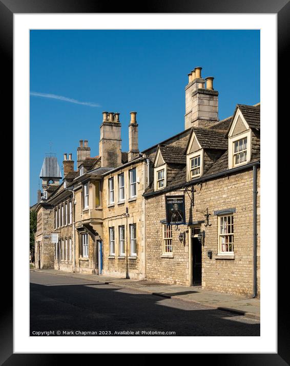 The Lord Burghley Pub, Broad Street, Stamford. Framed Mounted Print by Photimageon UK