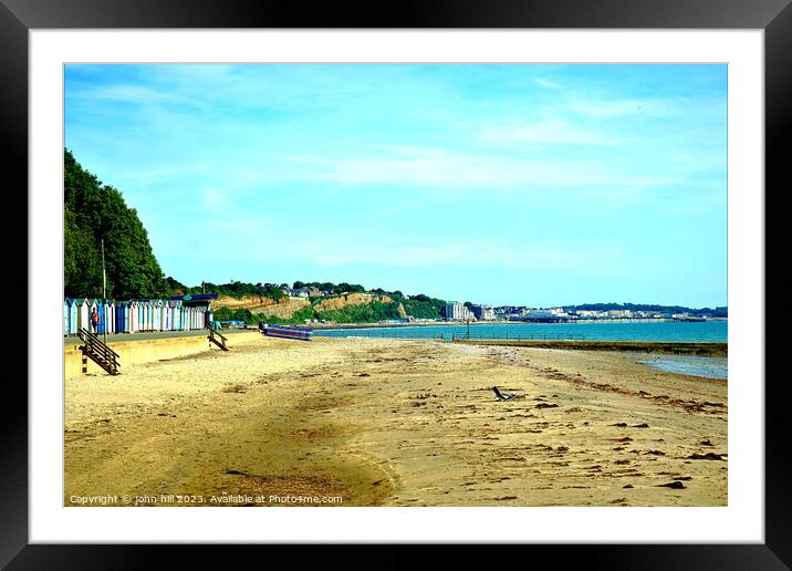 'Summer Serenity: Sandown from Hope Beach' Framed Mounted Print by john hill