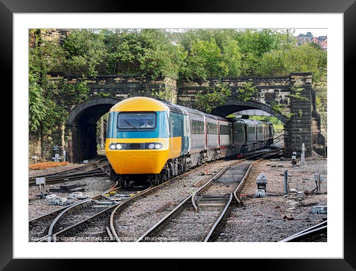 43007 43184 Sheffield HST Framed Mounted Print by GEOFF GRIFFITHS