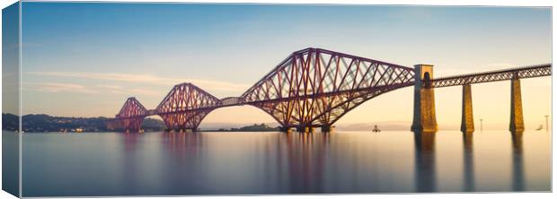 The Forth Bridge at Sunrise  Canvas Print by Anthony McGeever