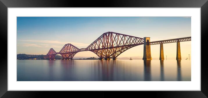 The Forth Bridge at Sunrise  Framed Mounted Print by Anthony McGeever