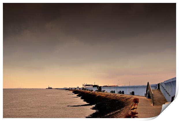 Tranquil Concord Beach, Canvey Island Print by Andy Evans Photos