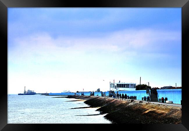 Coastal Whispers: Canvey Island Vista Framed Print by Andy Evans Photos
