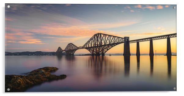 Forth Bridge Sunrise  Acrylic by Anthony McGeever