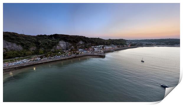 Evening at Mumbles Print by Leighton Collins