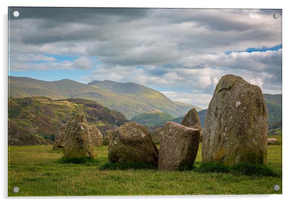 Castlerigg Stone Circle near Keswick Acrylic by Steve Heap
