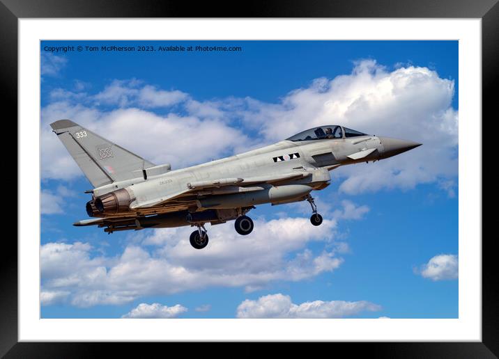  Eurofighter EF-2000 Typhoon Framed Mounted Print by Tom McPherson