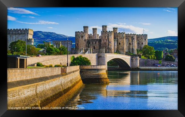 Conwy Castle Framed Print by Mike Shields