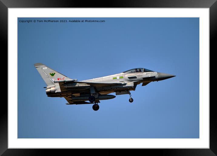 'Elite EF-2000 Eurofighter Typhoon Unleashed' Framed Mounted Print by Tom McPherson
